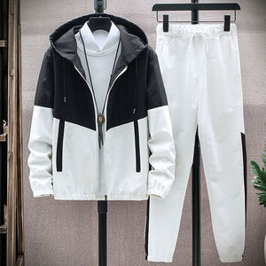 Nouvel ensemble de survêtement deux pièces personnalisé 2025 pour hommes, grande taille, pour la gym et la course, survêtement pull-over de haute qualité pour hommes - Product Image 4