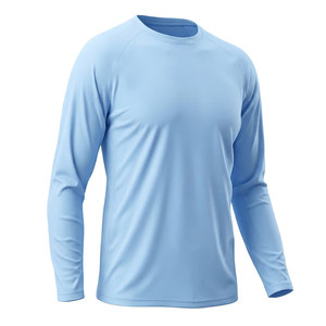 Men's Outdoor Raglan Sports T Shirt Crew Neck Breathable Quick Dry <b>Athletic</b> Running Men Training Shirt - Product Image 5
