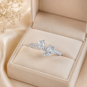 Anillo de Oro de 10K con Diamante Cultivado en Laboratorio con Corte de Pera, Color D, para Mujer, de Lujo, Certificado por IGI, Venta al Por Mayor, Joyería Fina OEM - Product Image 5