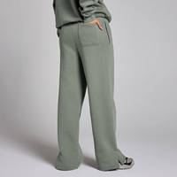 Nouveaux Joggers Femme Hiver Oversize à Logo Personnalisé, Taille Élastique, en Polaire, Coupe Large, Vente en Gros