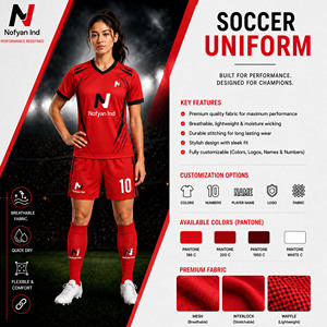 ชุดฟุตบอลหญิง Nofyan Ind สีชมพู แบบ sublimated แขนสั้น ระบายอากาศได้ดี ทรงปกติ สำหรับผู้ใหญ่ ทุกฤดูกาล - Product Image 3