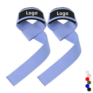 Customizable Nylon Cotton <b>Adjustable</b> Comfortable Eco-Friendly Lightweight Unisex Weightlifting Lifting Straps for Gym Strength - Product Image 1