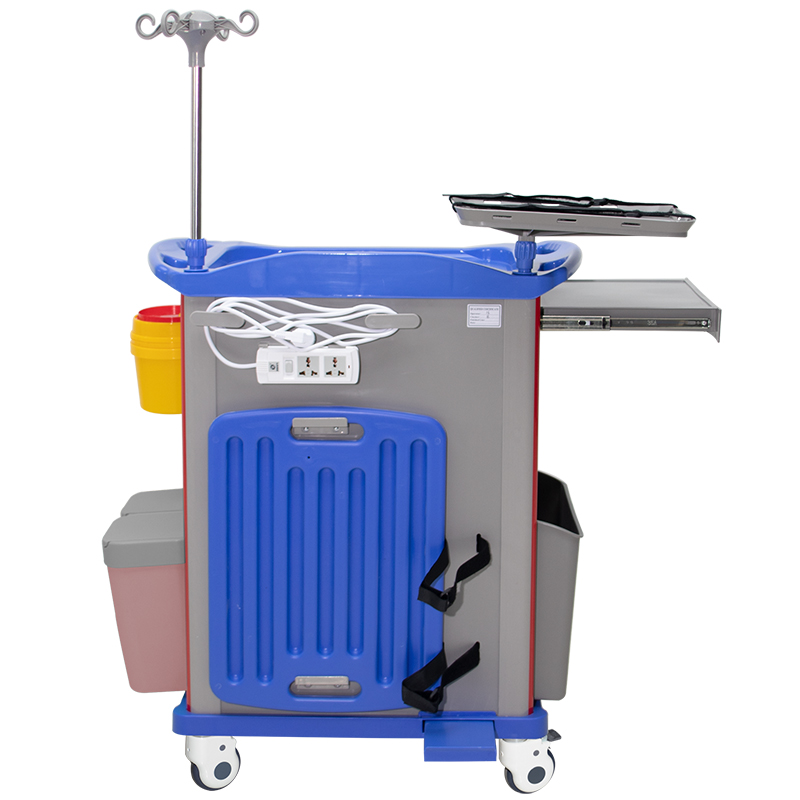 MN-EC003 High Quality Hospital ABS Trolley  Emergency Cart For Nursing Use