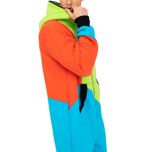 Custom Logo Printed Breathable Solid <b>Men</b> Jumpsuit Hoodie One Piece <b>Pajamas</b> For Women Fleece Onesie Available Wholesale - Product Image 5