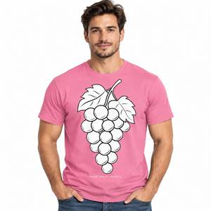 HASE CRAFT SPORTS Herren Rosa Kurzarm-T-Shirt mit Rundhalsausschnitt Umweltfreundlich Locker Sitzend Oxford-Stoff 100% Baumwolle Lässiges T-Shirt - Product Image 1