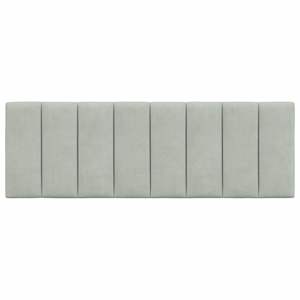 Coussin de tête de lit en velours gris clair de 54 pouces de large, 100 % polyester, pour la lecture et le repos au lit - Product Image 5