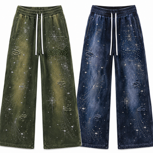 Pantalones Deportivos Casuales de Algodón Grueso para Hombre, Marca Privada Personalizada para Marcas de Ropa Estadounidenses, Precio de Fábrica al por Mayor - Product Image 6