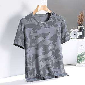 OEM Factory Polyester Camouflage <b>Short</b> <b>Sleeve</b> T <b>Shirt</b> <b>Mens</b> Summer Wear Resistant Ice Silk Quick Dry Sportswear T <b>Shirt</b> - Product Image 2