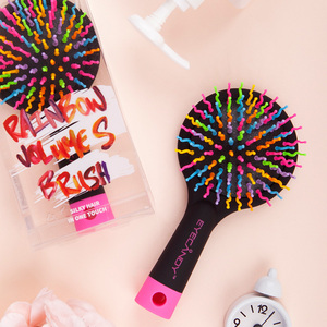 [JWORKS EXT] EYECANDY RAINBOW VOLUME S MEDIUM HAIRBRUSH Rainbow Volume Detangle Comb Scalp Massage <b>Mirror</b> - Product Image 3