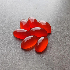 Natural Carnelian Big Oval Cabochon Gemstone, Calibrated Flat Back Loose Gemstone - Product Image 2