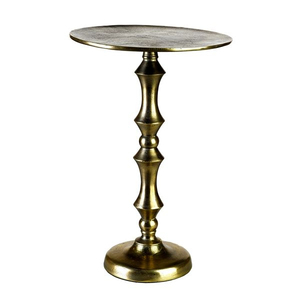Table d'appoint en laiton de style occidental, table basse sur piétement, design minimaliste, meubles de salon, table d'appoint décorative - Product Image 4