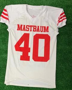 Maillots de football américain rétro personnalisés brodés en gros 2026 – Maillots de rugby vierges pour jeunes équipes - Product Image 3