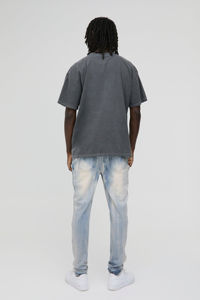 Camisetas Gráficas Oversize de Algodón 100% para Hombre con Calavera y Pedrería, Lavadas, Transpirables, de Alta Calidad, Hechas en Pakistán - Product Image 5