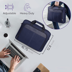 Latest Trending Style <b>Men</b> Women Laptop <b>Bags</b> Multiple Storage Inner Pockets Polyester Material Lightweight Waterproof Laptop <b>Bag</b> - Product Image 5