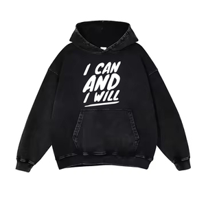 Sudaderas con Capucha al por Mayor con Lavado Ácido, Fabricante de Sudaderas Personalizadas, Sudadera 100% Algodón, Sudadera con Cremallera, Sudadera Estilo Urbano, Sudadera con Bolsillo Frontal - Product Image 6