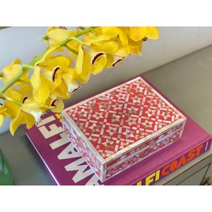 Custom Ramadan <b>EID</b> Mother of Pearl Inlay Handmade Storage Craft Wooden Box Mother of Pearl Black <b>Boxes</b> Handmade in Viet Nam - Product Image 5