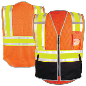 Chaleco de Seguridad Reflectante Personalizado de Alta Visibilidad, Transpirable, con Múltiples Bolsillos, para Deportes al Aire Libre, Correr, Trabajo, Construcción, para Hombre - Product Image 1