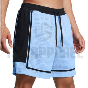 กางเกงขาสั้นตาข่ายผู้ชายสำหรับออกกำลังกาย ฟิตเนส กีฬา ปักโลโก้ได้ กางเกงยิม บาสเก็ตบอล แอธเลติก สตรีทแวร์ ลำลอง - Product Image 2