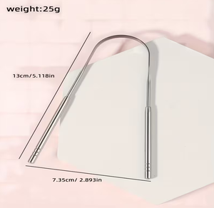 Nettoyeur de langue en cuivre pur à 100% |   Outil d'hygiène buccale ayurvédique |   Grattoir à langue artisanal pour une haleine fraîche |   OEM ODM Vente en gros - Product Image 3
