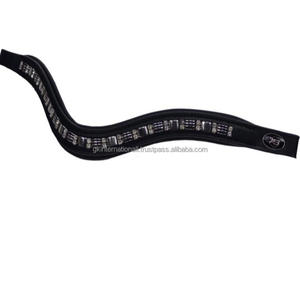 Bande de front décorative personnalisée en cristal Équipement de cheval en cuir de meilleure qualité au prix de gros Bande de front de canal vide rembourrée - Product Image 1