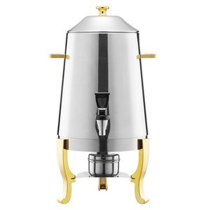 Dispenser per Bevande da 8L in Acciaio Inox con Bruciatore ad Alcool, Erogatore di Bevande Calde e Fredde con Rubinetto Incluso - Product Image 1