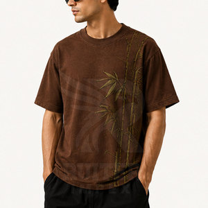 T-shirt brodé pour homme, léger et respirant, décontracté, avec design personnalisé pour les marques de mode et les commandes en gros - Product Image 4