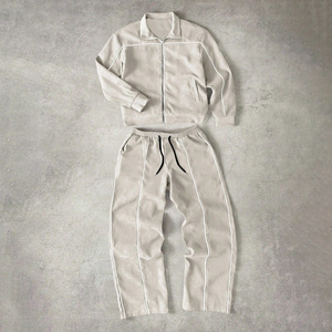 Survêtements unisexes avec logo personnalisé, ensemble coupe-vent, vêtements en gros, fournisseur - Product Image 5