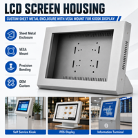 Boîtier en tôle sur mesure pour écran LCD avec support VESA pour affichage en kiosque