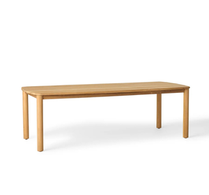 Mesa de Comedor Moderna de Madera de Teca Sólida para Exteriores, Mesa Minimalista para Patio y Jardín, Muebles de Madera de Lujo para Exteriores para Hoteles y Resorts - Product Image 1