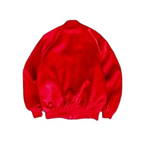 Chaqueta universitaria pesada de satén de seda de punto de invierno de alta calidad con logotipo personalizado con bordado para hombres - Product Image 2