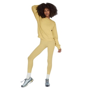 Best Sale Custom Logo Terry Crew Neck Pullover Women Plus Size Long Breathable Sweatshirt - Product Image 5