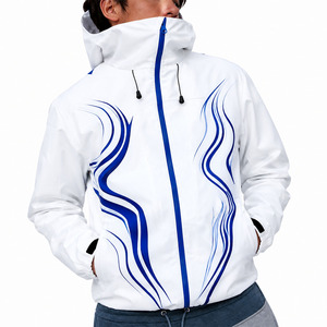 Trendy Custom OEM <b>Waterproof</b> Hooded Windbreaker <b>Jacket</b> for Men Lightweight Polyester Outdoor Shell Sublimation Windbreaker USA - Product Image 5