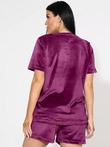 Conjunto Formal Transpirable de Dos Piezas 2026: Sudadera Corta con Cremallera de Algodón y Terciopelo Tejido, y Pantalones Cortos - Product Image 2