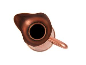 เหยือกน้ำทองแดงวินเทจคลาสสิก เหมาะสำหรับโต๊ะอาหารในร้านอาหารและการเสิร์ฟในห้องพัก  งานฝีมือจากอินเดีย - Product Image 4