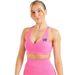 Sujetador deportivo acolchado elástico sin aros para mujer, top corto atlético transpirable para fitness y gimnasio - Product Image 1