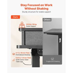 Scrivania da Gaming Angolare a L Regolabile Elettricamente con Doppi Ganci, Cassetti in Tessuto e Supporti CPU - Arredamento per Computer - Product Image 4