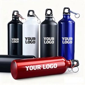 Bouteille d'eau sportive en métal réutilisable de 17 oz, imprimée avec un logo coloré, idéale pour les cadeaux d'entreprise et les activités d'entreprise - Product Image 1