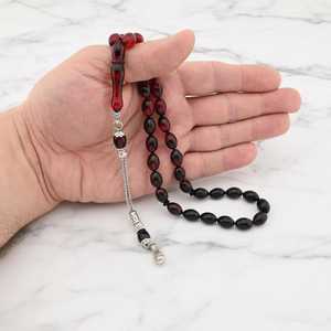 Rosario Islámico Ecológico Hecho a Mano con Temática Religiosa y de Amor, Personalizable, Cuentas de Resina Amarilla para Decoración del Hogar - Product Image 3