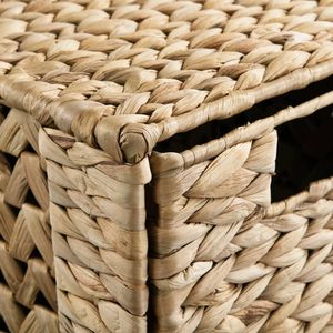 Meuble de rangement en jacinthe d'eau tressée avec 6 paniers 18,5''x14,6''x39,4'' - Product Image 5