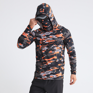 <b>Men's</b> Long Sleeve Pullover Fishing Hoodie with Quick Dry Technology 100% Polyester UPF 50+ for All Season Comfort - Product Image 1
