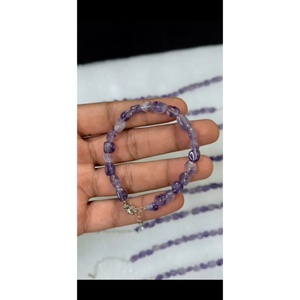 Wholesale Natural <b>Amethyst</b> Stone Bead Chain <b>Bracelets</b> Unisex Inspiration Fashion Trends <b>Bracelets</b> - Product Image 5