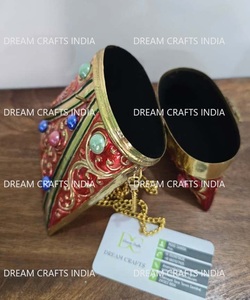 Bolso de mano de latón con diseño grabado, hermosos colores, forma irregular, bolso largo colgante hecho a mano para boda - Product Image 2