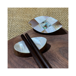 Juego de reposapalillos de nácar personalizados con forma de almohada, estilo japonés para sushi, con múltiples formas, elegante juego de vajilla. - Product Image 2