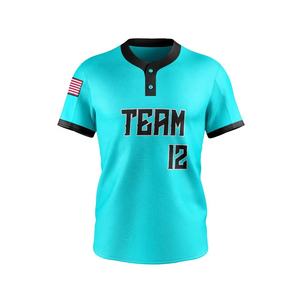 Wholesale Custom Logo Sportswear Baseball Softball Jerseys Youth Team Sublimated Uniforms with Plain Style Shirts - Product Image 5