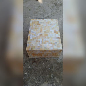 Exclusiva Caja Decorativa de Almacenamiento Hecha a Mano en India con Incrustaciones de Conchas Marinas, Nuevo Diseño, Hecho en INDIA - Product Image 4