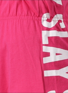 Women's Pink High Waist Sport Shorts With Letter Print <b>Elastic</b> Waist Knitted Spandex Polyester Breathable Regular Fit - Product Image 5