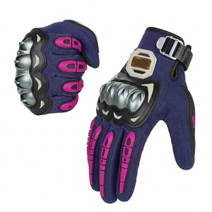 Guantes Tácticos de Cuero para Motocicleta con Protección Rígida en los Nudillos, Equipo de Protección para Carreras y Ciclismo al Aire Libre para Hombres 2026 - Product Image 1