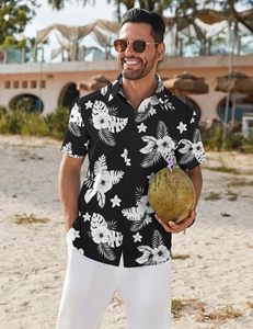 Premium <b>Beach</b> <b>Shirts</b> <b>Men</b> Summer Casual Hawaiian Printed Breathable Cotton Linen Button Up Short Sleeve Vacation Holiday Wear - Product Image 5