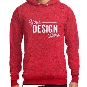 Sudadera con capucha roja de gran tamaño teñida de 320GSM Real de calidad superior 2024 - Product Image 1