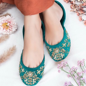 Premium Women Khussa Pumps Handmade Ethnic Pakistani Flats Comfortable Slip On Shoes Factory Wholesale Available <b>For</b> <b>Sale</b> - Product Image 5